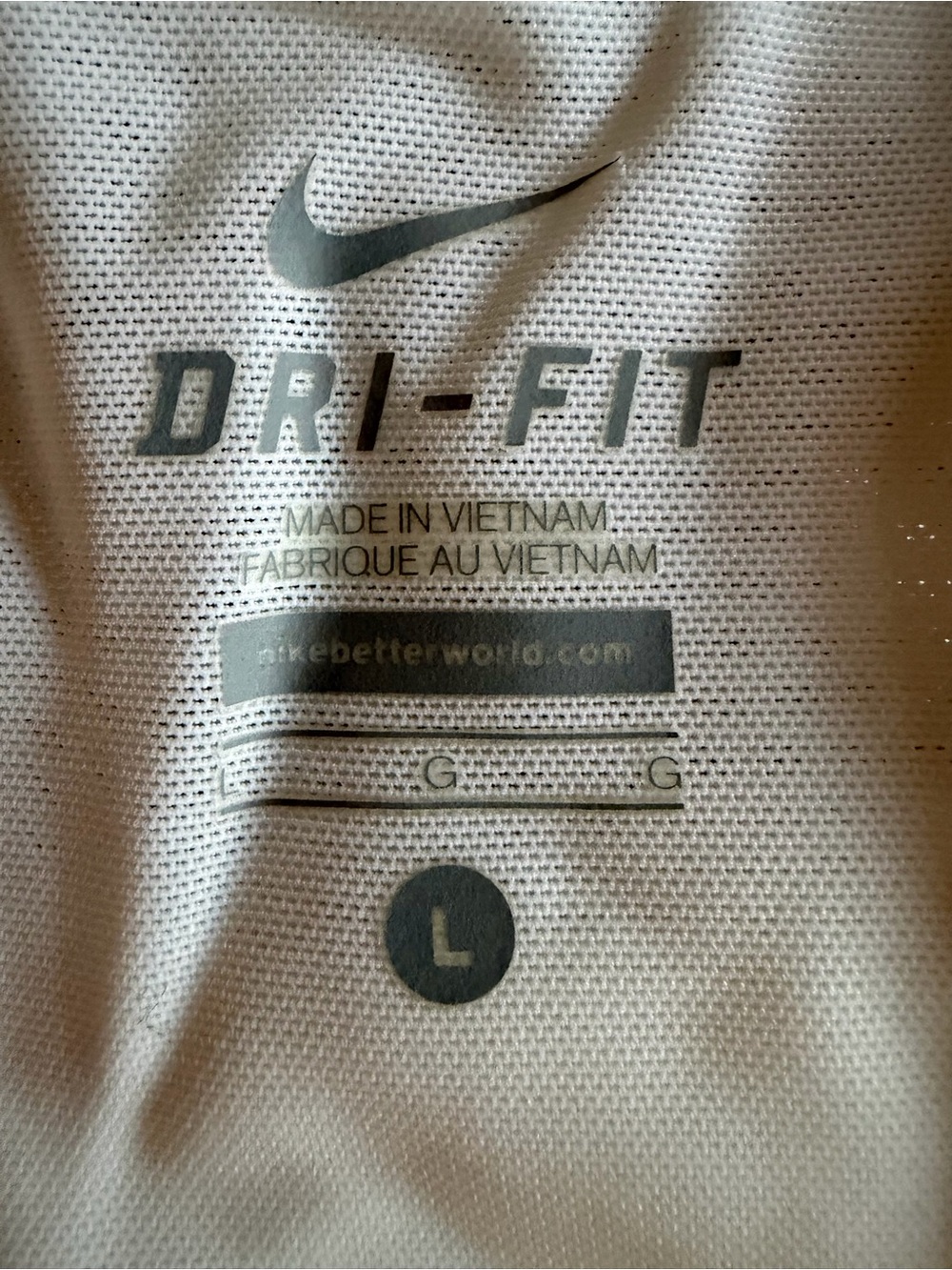 Nike White Dri-FIT Racerback Performance Tank - Picture 5 of 5